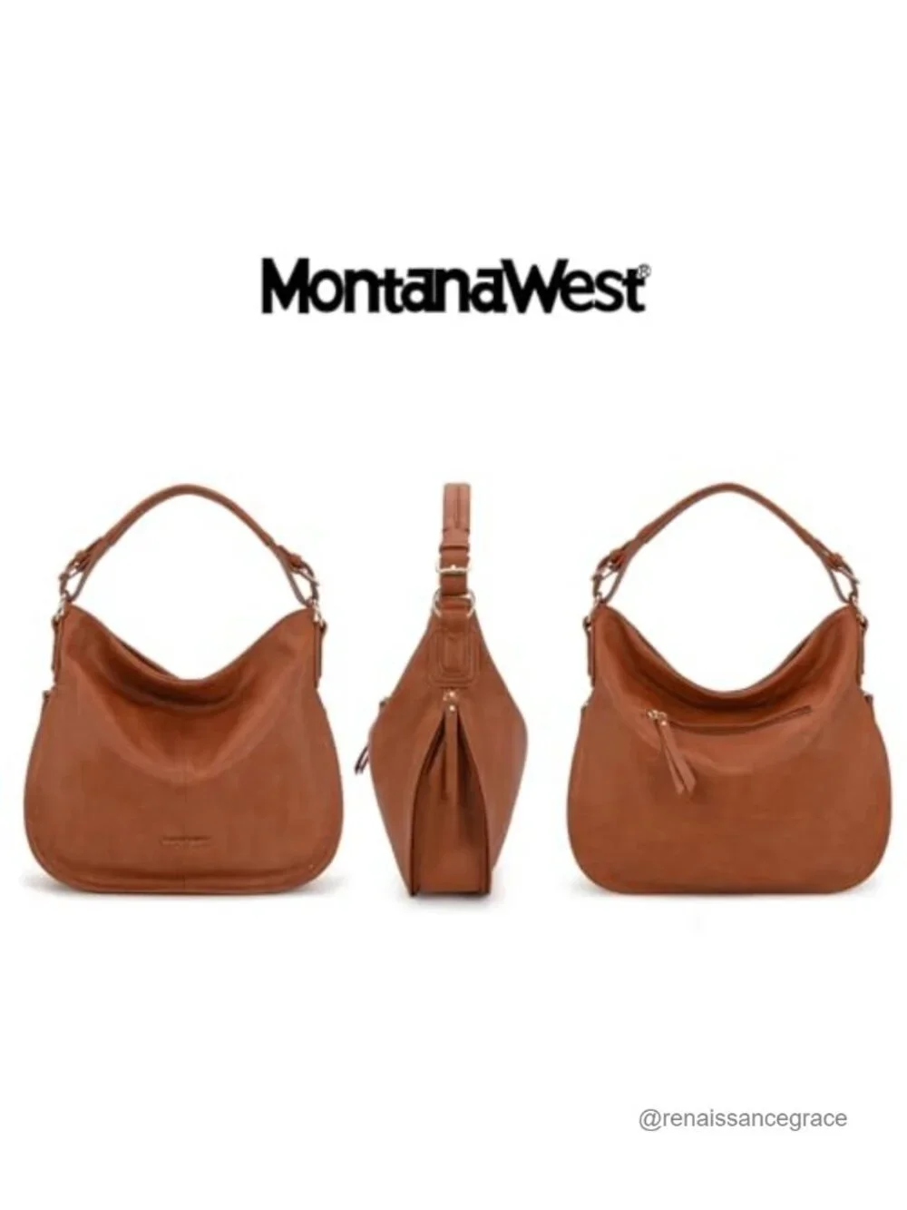 Vegan Leather Hobo Shoulder Bag Crossbody Tote